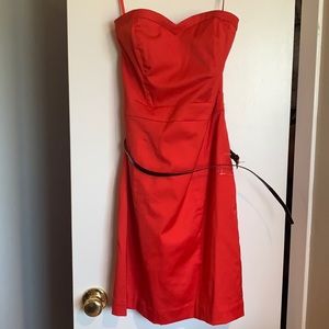 Strapless sweetheart red dress NWT
